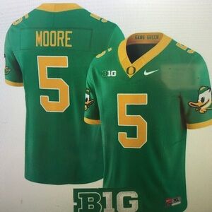 ☺️Dante Moore Vapor Stitched Jersey Green🥰